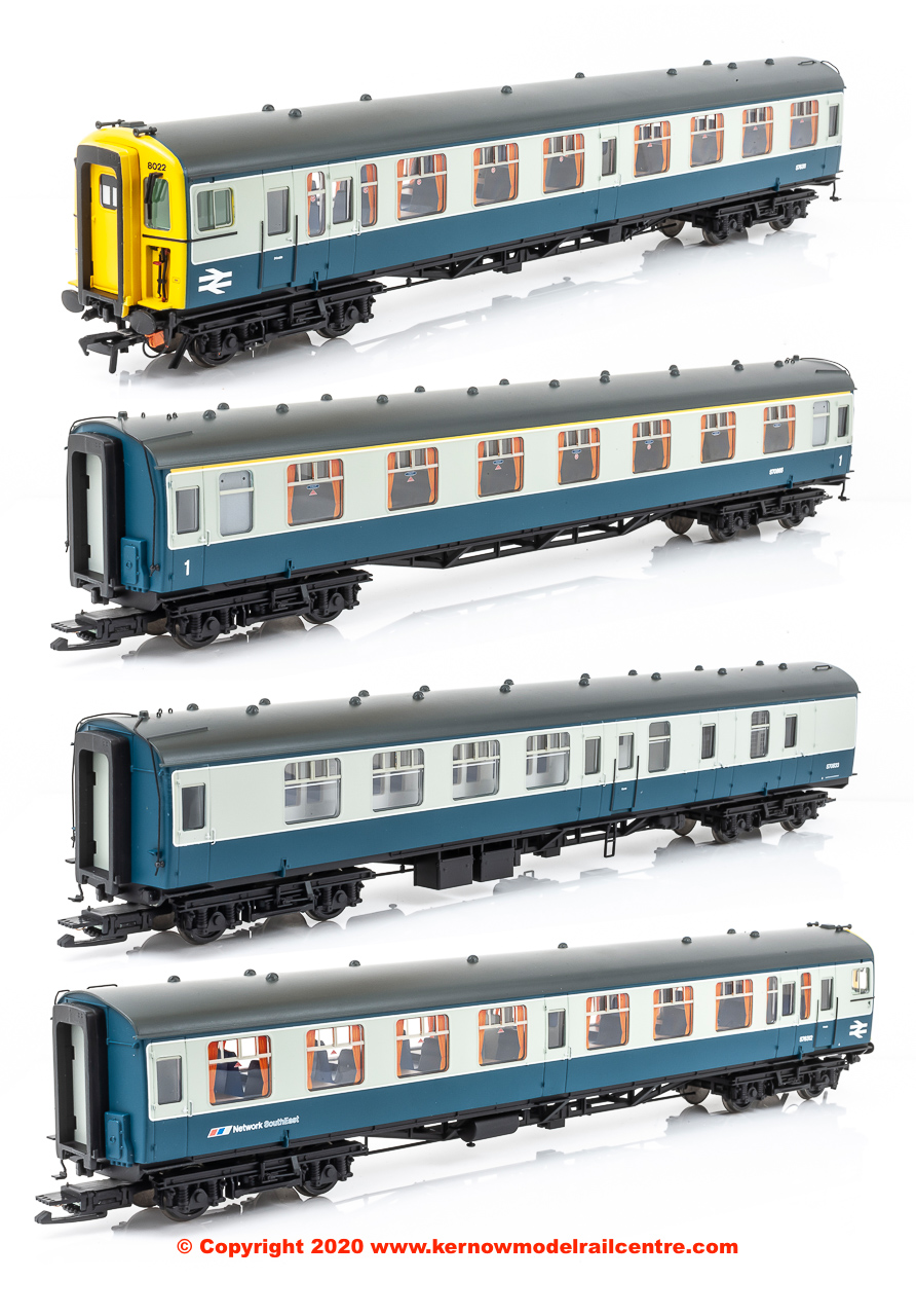 32-642Z Bachmann Class 438 4-TC Unit number 8022 in BR Blue and Grey livery